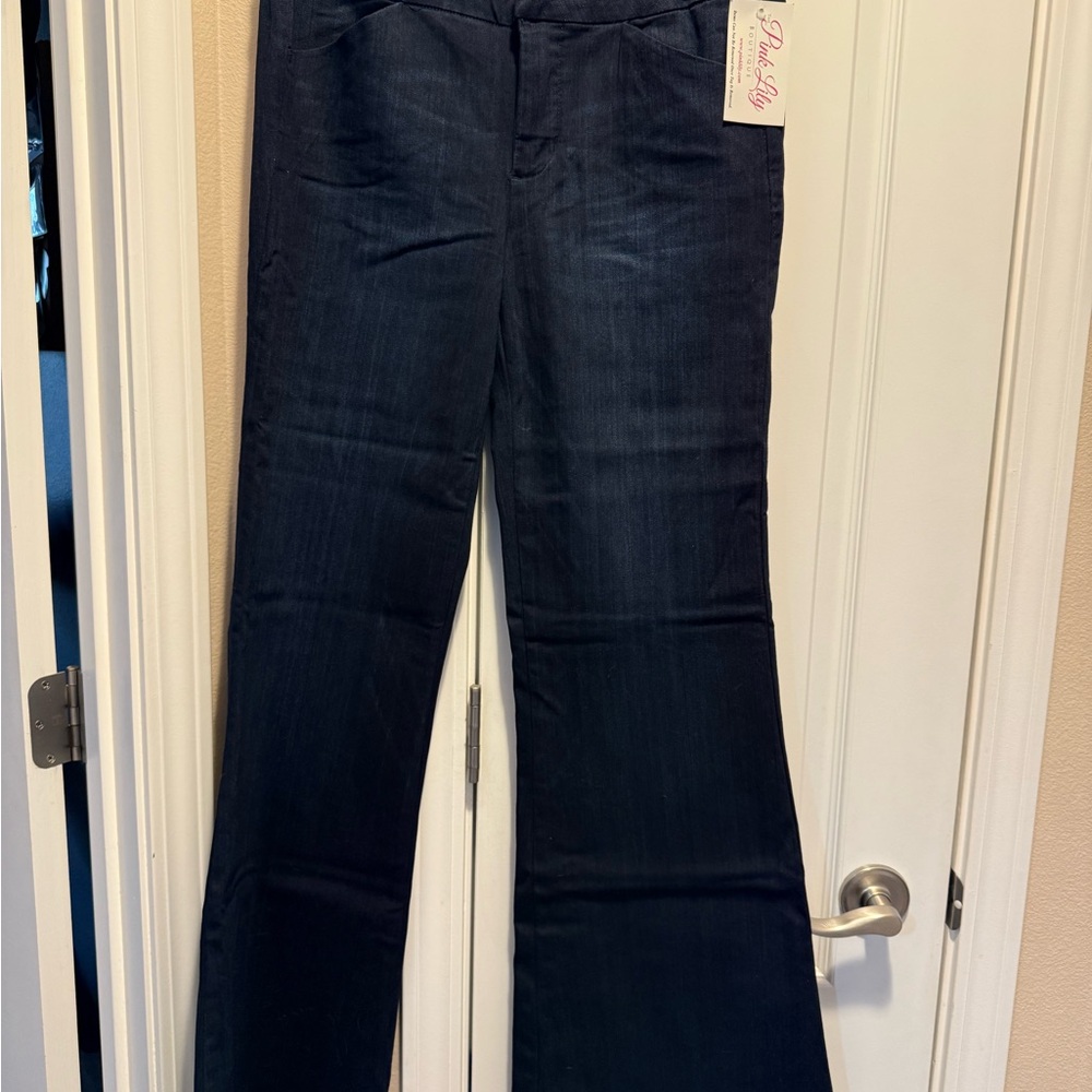 Pink Lily Blue Trouser Jeans